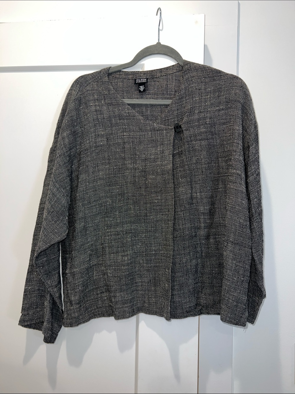 Eileen‎ Fisher Viscose Linen Blend Jacket Lagenlook